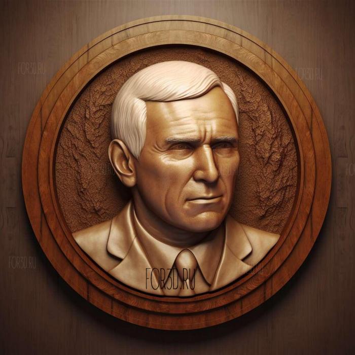 Mike Pence 4 stl model for CNC